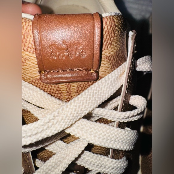 Coach Tan Signature Sneakers - Picture 6 of 6